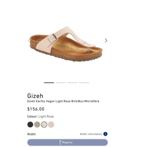 Birkenstock Gizeh Vegan Birko-Flor Birkibuc in Light Rose Pink - Picture 8 of 14